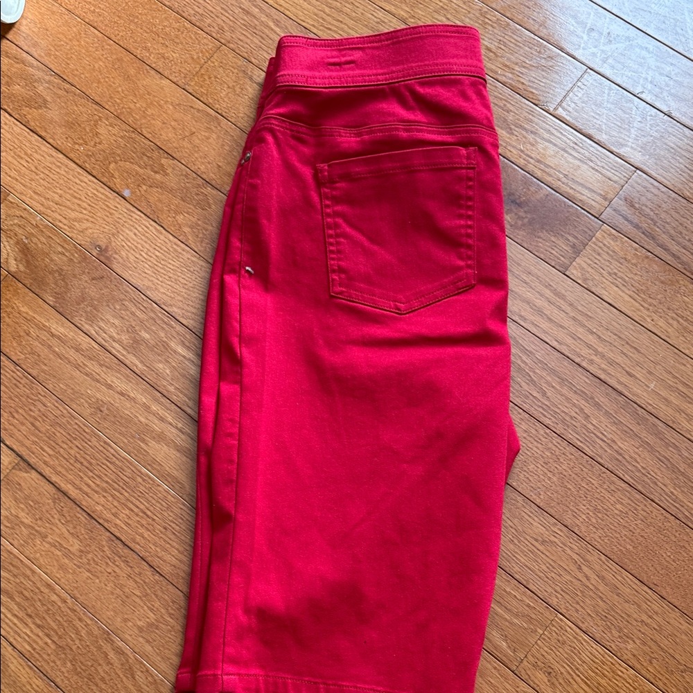 Kim Rogers Red Jean Shorts for women - Picture 6 of 6